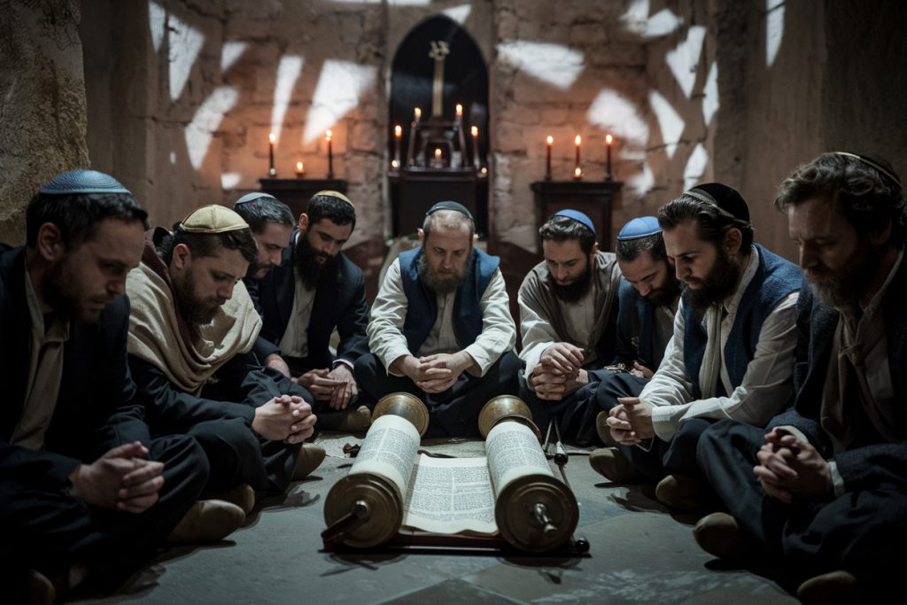 Mordechai fastet und betet mit den Juden in Susan (Ester 4:16)