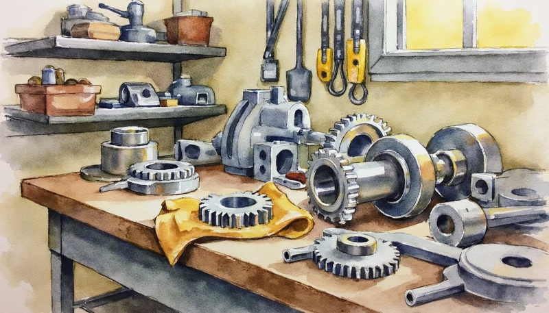 Autophagie: Detailarbeit. Mechanikerwerkstatt